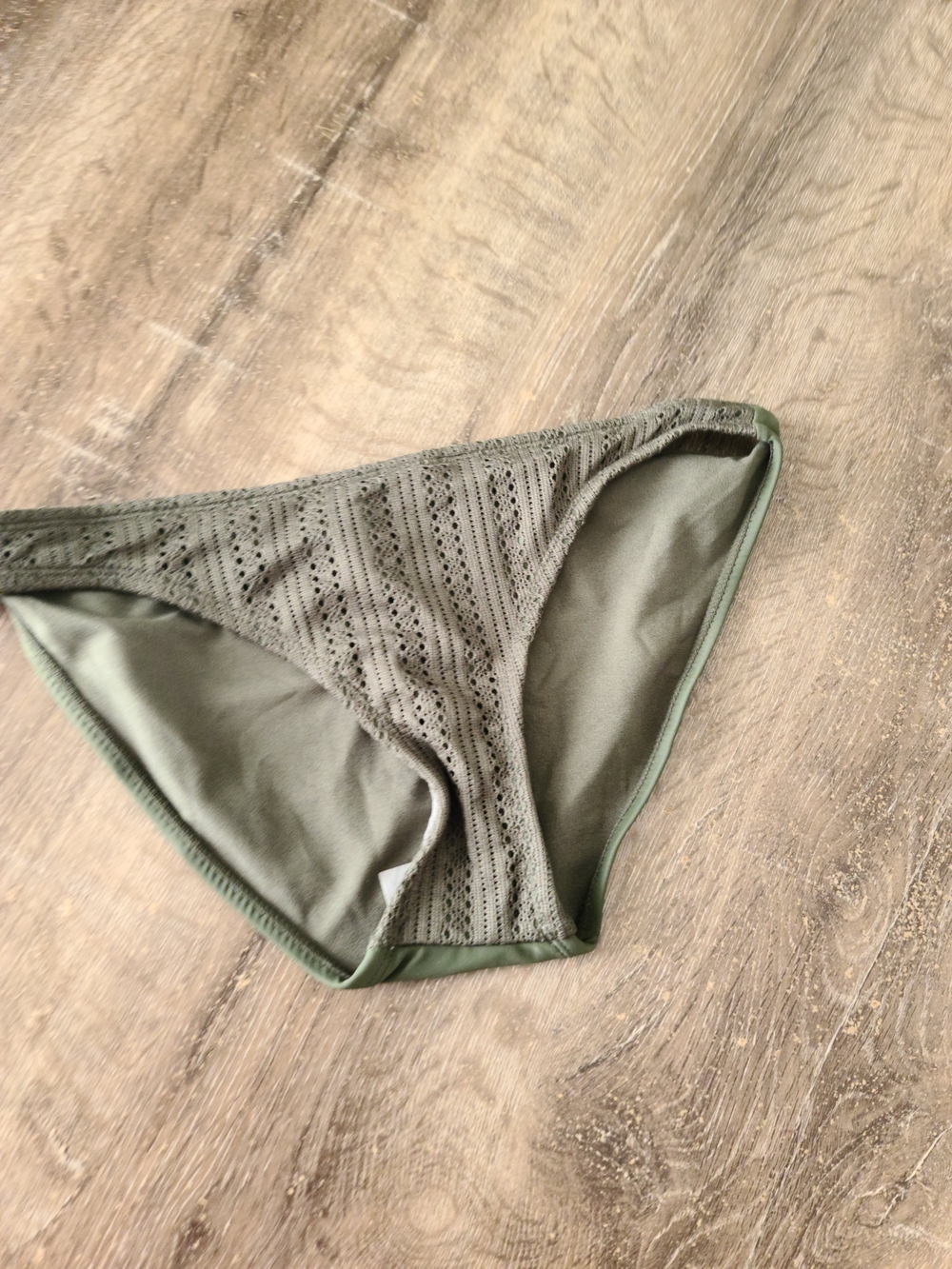 Xhilaration Olive Green Crochet Bikini Bottom